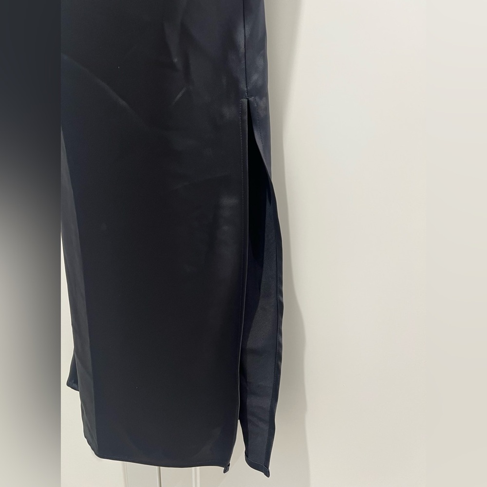 Banana Republic Black Satin Cowl-Neck Maxi Dress - Picture 5 of 6